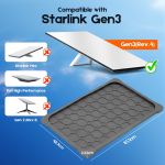 silicone cover for starlink gen 3 standard, waterproof protective case, anti scratch, sand & hail protection, grey silicone cover for starlink gen 3 standard, waterproof protective case, anti scratch, sand & hail protection, grey