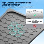 silicone cover for starlink gen 3 standard, waterproof protective case, anti scratch, sand & hail protection, grey silicone cover for starlink gen 3 standard, waterproof protective case, anti scratch, sand & hail protection, grey