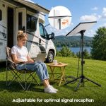 tripod mount for starlink gen 3, adjustable portable ground stand with 360° rotation, 90° tilt, anti slip feet & ground anchor for rv camping travel tripod mount for starlink gen 3, adjustable portable ground stand with 360° rotation, 90° tilt, anti slip feet & ground anchor for rv camping travel