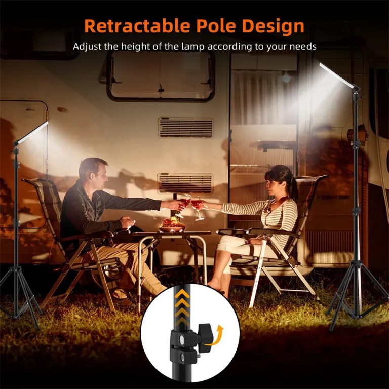 1.8m telescopic black tripod led work light for camping and outdoor use 1.8m telescopic black tripod led work light for camping and outdoor use