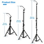 1.8m telescopic black tripod led work light for camping and outdoor use 1.8m telescopic black tripod led work light for camping and outdoor use