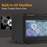 white 16l black hot towel warmer uv sterilizer cabinet for salon and home use