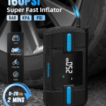 car jump starter with air compressor, hemingson 160psi 3000a portable car battery jump starter (9.0l gas/8.0l diesel), 12v car battery jump box jumper starter with oversized lcd display, lights car jump starter with air compressor, hemingson 160psi 3000a portable car battery jump starter (9.0l gas/8.0l diesel), 12v car battery jump box jumper starter with oversized lcd display, lights