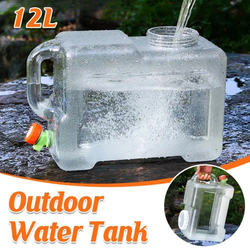 water bucket 12l outdoor portable container with faucet camping car household
