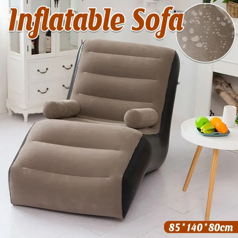 inflatable lazy sofa portable outdoor air chair sleeping bed lounger for camping inflatable lazy sofa portable outdoor air chair sleeping bed lounger for camping