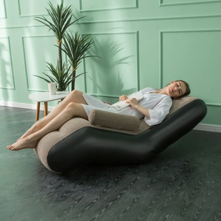 inflatable lazy sofa portable outdoor air chair sleeping bed lounger for camping inflatable lazy sofa portable outdoor air chair sleeping bed lounger for camping