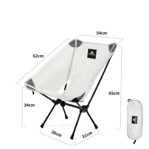 2pcs outdoor moon chairs white