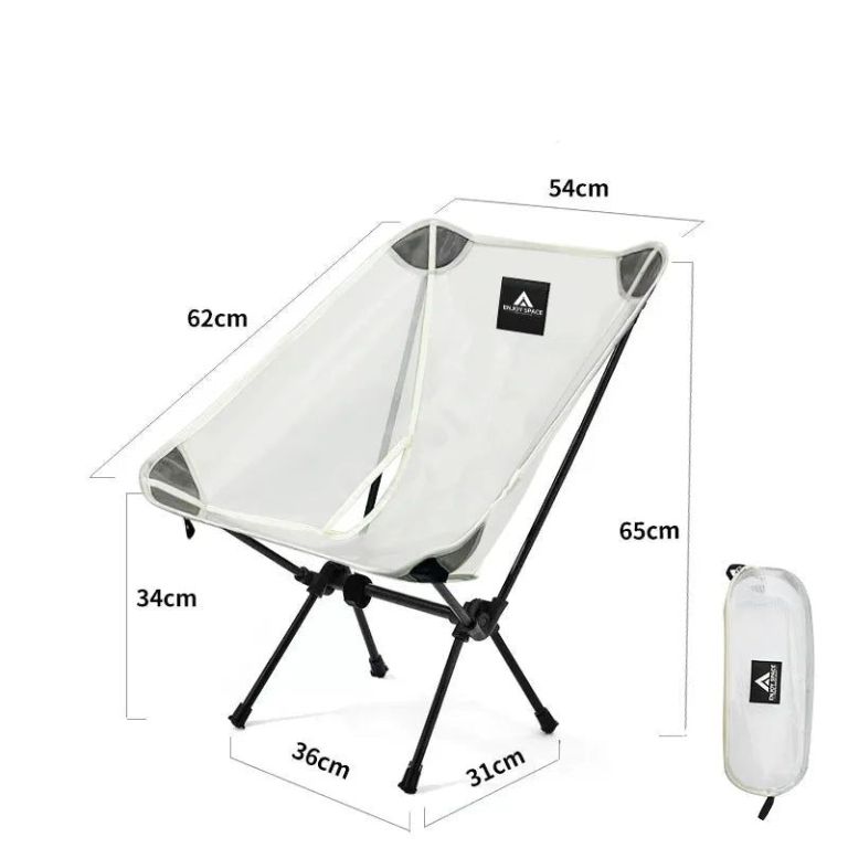 2pcs outdoor moon chairs white