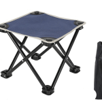 collapsible mini folding stool blue
