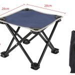 collapsible mini folding stool blue