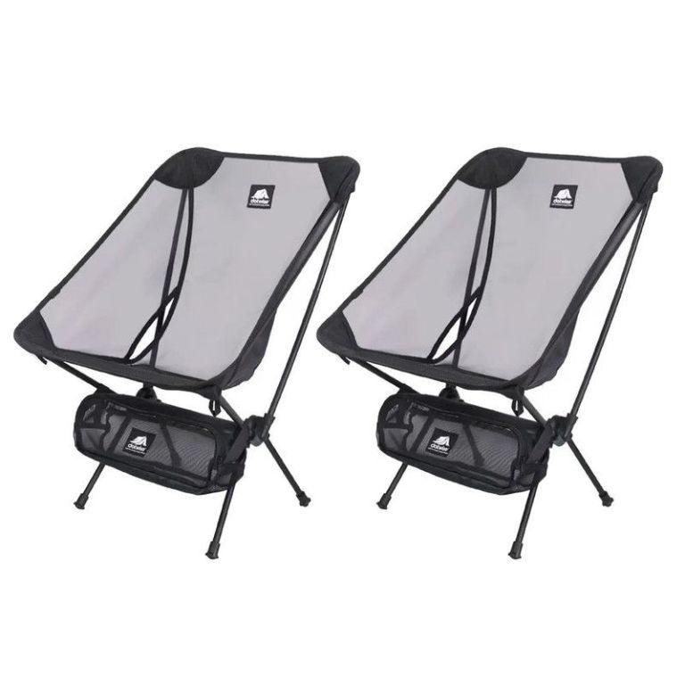 2pcs outdoor folding moon chairs black 2pcs outdoor folding moon chairs black