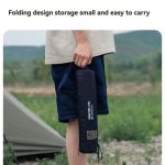 ultra light folding camping stool black