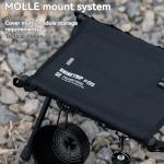 ultra light folding camping stool black