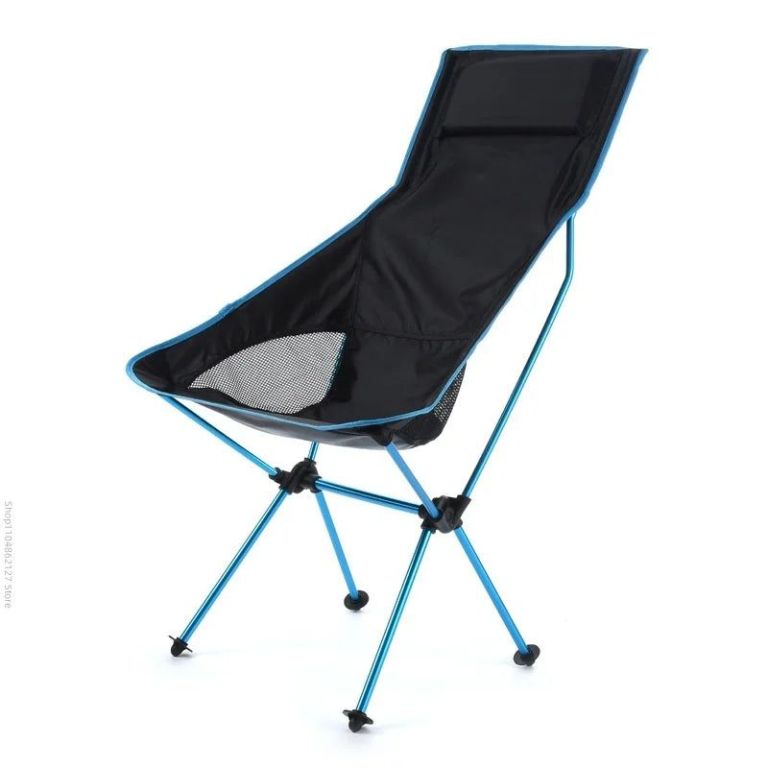 ultra light folding camping chair blue