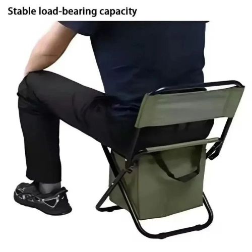 folding camping chair with carry bag green