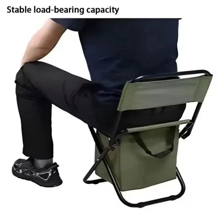 folding camping chair with carry bag green