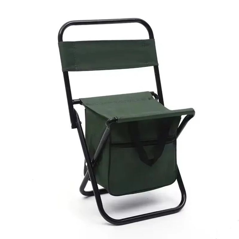 folding camping chair with carry bag green