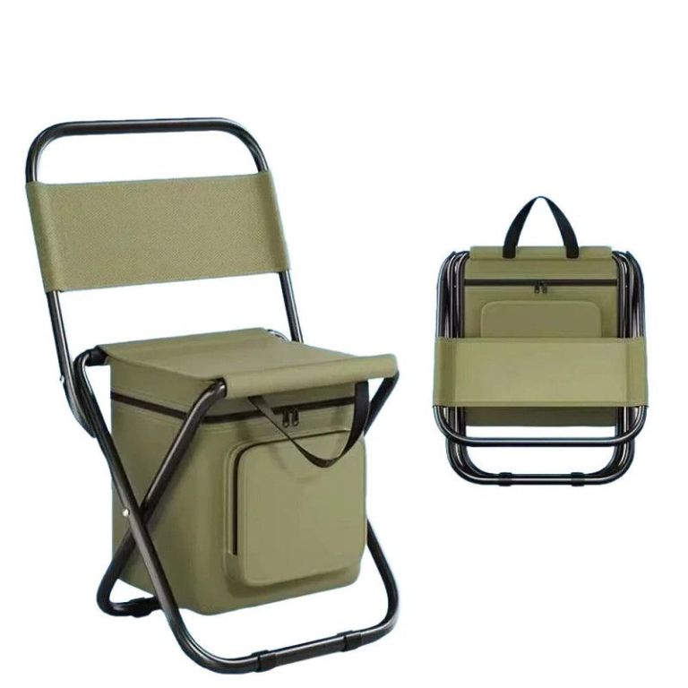 folding camping chair with carry bag green