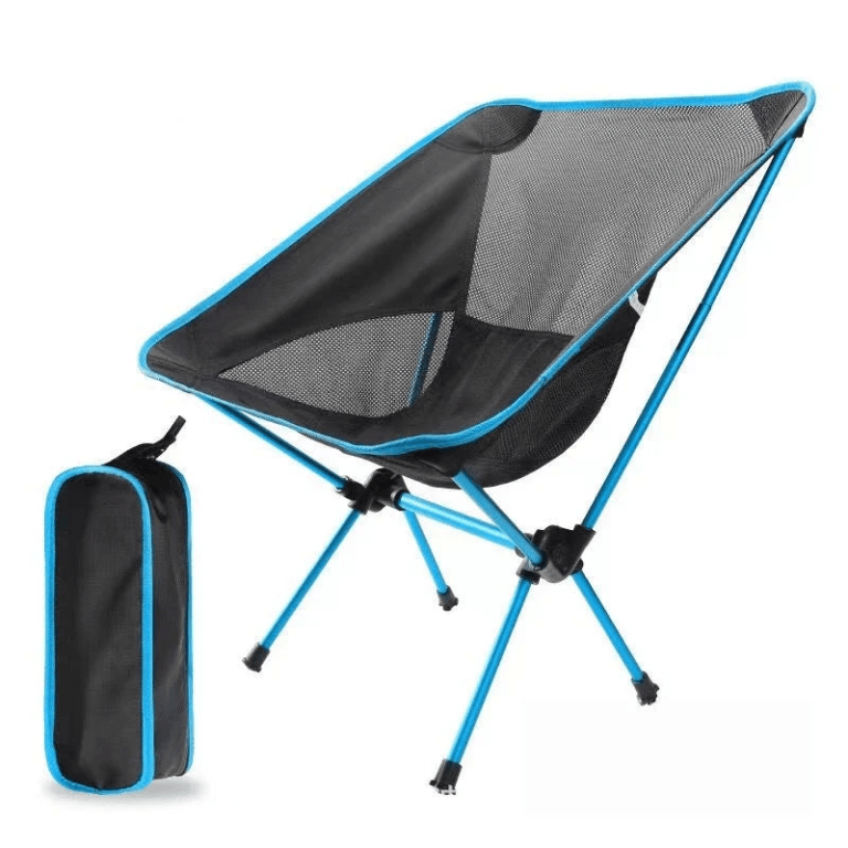 premium foldable camping chair blue premium foldable camping chair blue
