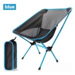 premium foldable camping chair blue premium foldable camping chair blue