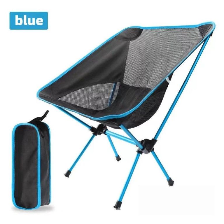 premium foldable camping chair blue premium foldable camping chair blue