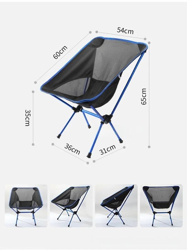 premium foldable camping chair blue premium foldable camping chair blue