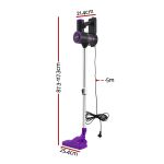 devanti 3 in 1 corded stick vacuum cleaner, 16000pa strong suction, purple