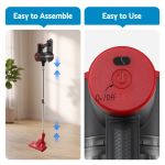 devanti 3 in 1 corded stick vacuum cleaner, 16000pa strong suction, red devanti 3 in 1 corded stick vacuum cleaner, 16000pa strong suction, red