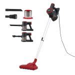devanti 3 in 1 corded stick vacuum cleaner, 16000pa strong suction, red devanti 3 in 1 corded stick vacuum cleaner, 16000pa strong suction, red