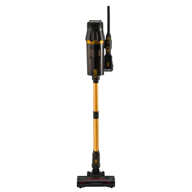 devanti 30000pa cordless stick vacuum cleaner 4 in 1 handheld vac, gold