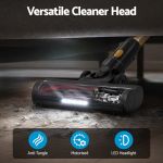 devanti 30000pa cordless stick vacuum cleaner 4 in 1 handheld vac, gold