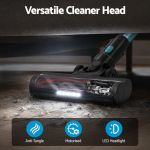 devanti 30000pa cordless stick vacuum cleaner 4 in 1 handheld vac, green