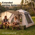 weisshorn camping tent family shelter 210d oxford fabric awning 210cm khaki weisshorn camping tent family shelter 210d oxford fabric awning 210cm khaki