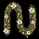jingle jollys 2.7m christmas garland 8 mode leds timing 200 tips flowers balls jingle jollys 2.7m christmas garland 8 mode leds timing 200 tips flowers balls