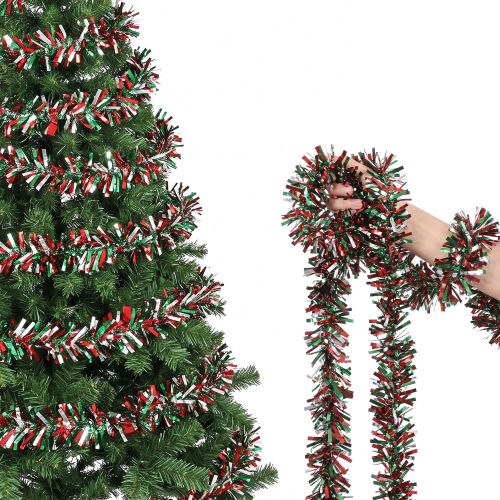 jingle jollys 20m christmas tinsel garland mixed colors xmas party decoration jingle jollys 20m christmas tinsel garland mixed colors xmas party decoration