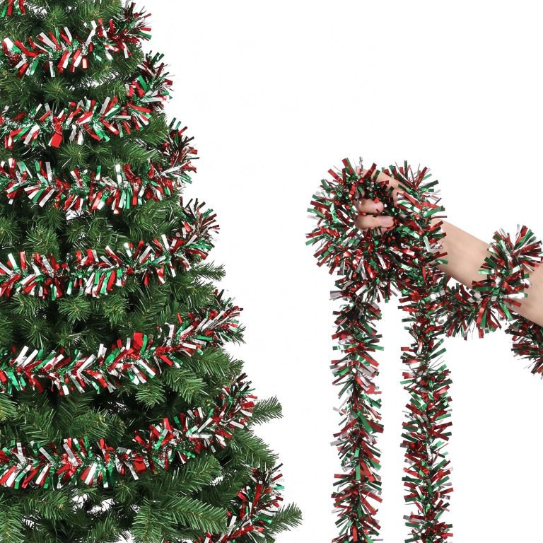 jingle jollys 20m christmas tinsel garland mixed colors xmas party decoration jingle jollys 20m christmas tinsel garland mixed colors xmas party decoration
