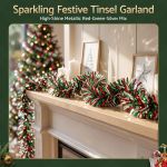 jingle jollys 20m christmas tinsel garland mixed colors xmas party decoration jingle jollys 20m christmas tinsel garland mixed colors xmas party decoration