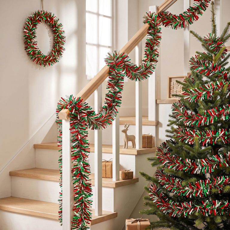 jingle jollys 20m christmas tinsel garland mixed colors xmas party decoration jingle jollys 20m christmas tinsel garland mixed colors xmas party decoration