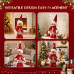 jingle jollys christmas gingerbread man standing ornament knitted christmas indoor decor
