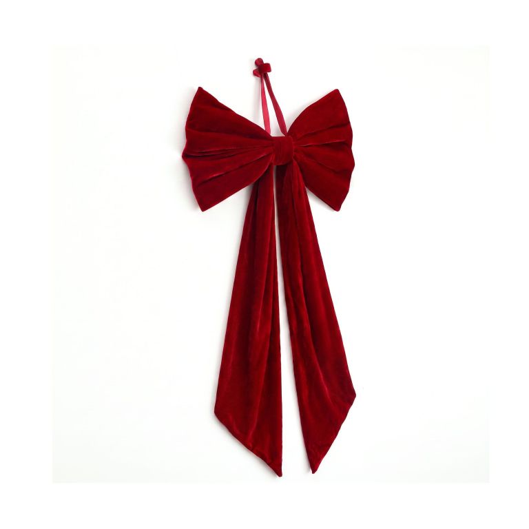 jingle jollys red velvet christmas bows tree decorations xmas ornaments