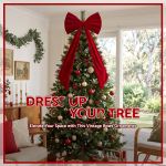 jingle jollys red velvet christmas bows tree decorations xmas ornaments