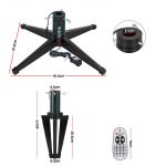 jingle jollys christmas tree stand 360° rotating for xmas tree up to 2.7m with remote control