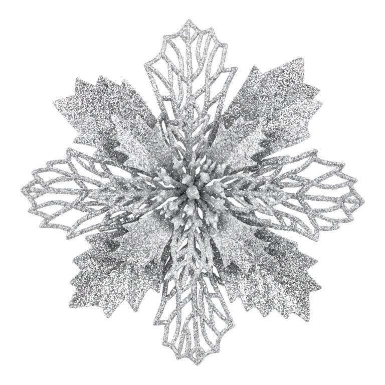 jingle jollys 20pcs christmas tree flower set garland wreath poinsettia decorations