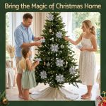 jingle jollys 20pcs christmas tree flower set garland wreath poinsettia decorations