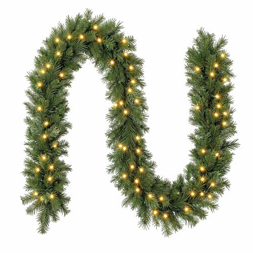 jingle jollys 2.7m christmas garland 8 mode led lights timing 200tips xmas decor jingle jollys 2.7m christmas garland 8 mode led lights timing 200tips xmas decor