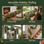 jingle jollys 2.7m christmas garland 8 mode led lights timing 200tips xmas decor