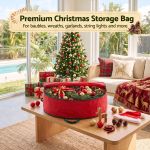 jingle jollys christmas garland wreath storage bag baubles ornaments container