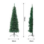 jingle jollys 1.8m pre lit christmas tree slim pencil xmas tree corner tree jingle jollys 1.8m pre lit christmas tree slim pencil xmas tree corner tree