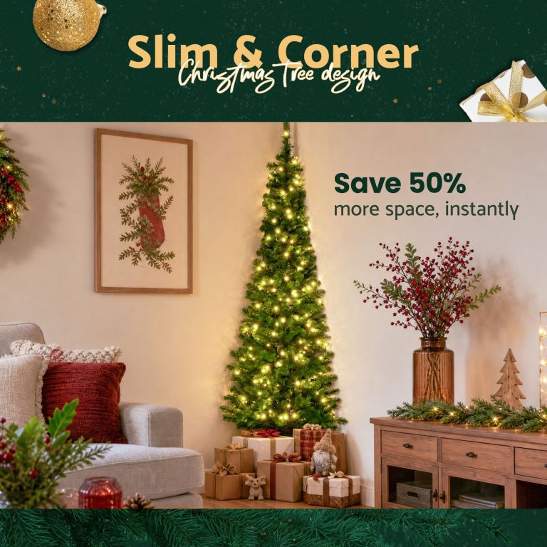 jingle jollys 1.8m pre lit christmas tree slim pencil xmas tree corner tree jingle jollys 1.8m pre lit christmas tree slim pencil xmas tree corner tree