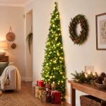 jingle jollys 1.8m pre lit christmas tree slim pencil xmas tree corner tree jingle jollys 1.8m pre lit christmas tree slim pencil xmas tree corner tree